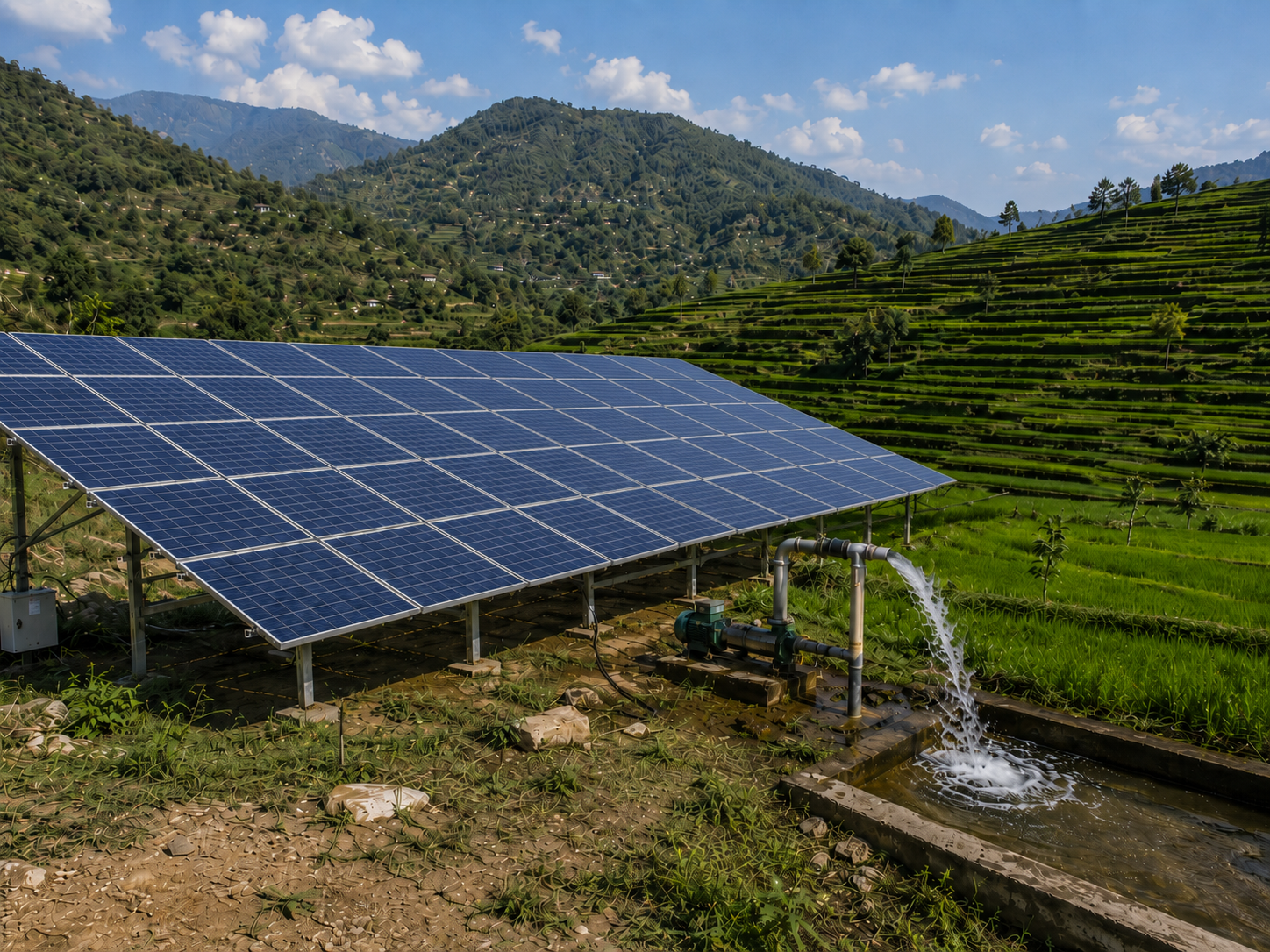 Agricultural solar installation Uttarakhand